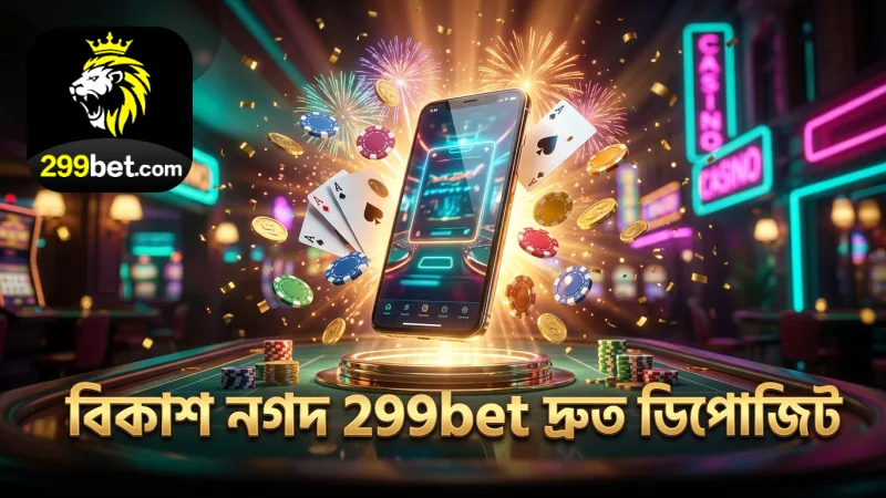 বিকাশ ও নগদে দ্রুত 299bet ডিপোজিট সম্পন্ন হয়