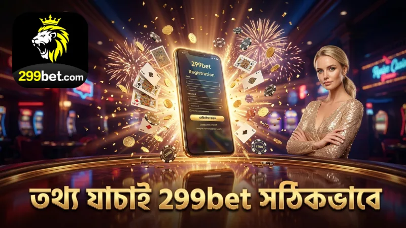299bet রেজিস্ট্রেশনে তথ্য যাচাইয়ের গুরুত্ব স্পষ্টভাবে তুলে ধরা হয়েছে