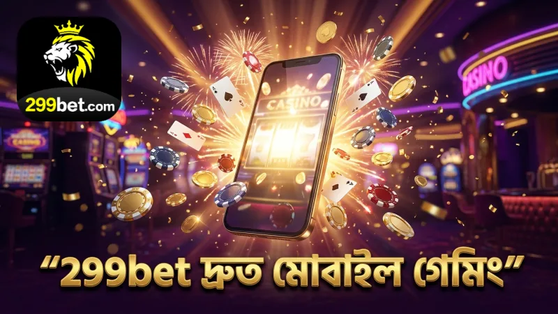দ্রুতগামী মোবাইল গেমিং অভিজ্ঞতা 299bet প্ল্যাটফর্মে