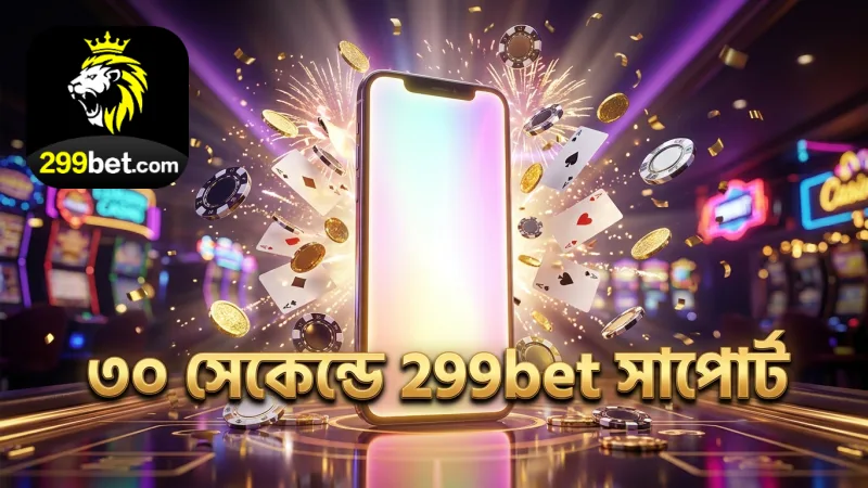 লাইভ চ্যাটে ৩০ সেকেন্ডে দ্রুত 299bet সাপোর্ট পাওয়া যায়