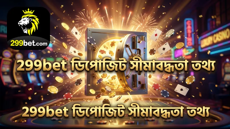 ডিপোজিট ও উত্তোলনের সীমাবদ্ধতা সম্পর্কে 299bet-এর স্পষ্ট তথ্য।