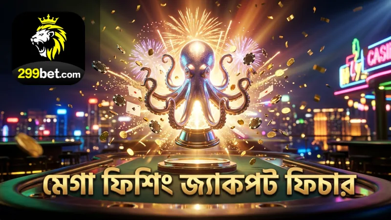 মেগা ফিশিং-এর জ্যাকপট ফিচার গেমের মূল আকর্ষণ।