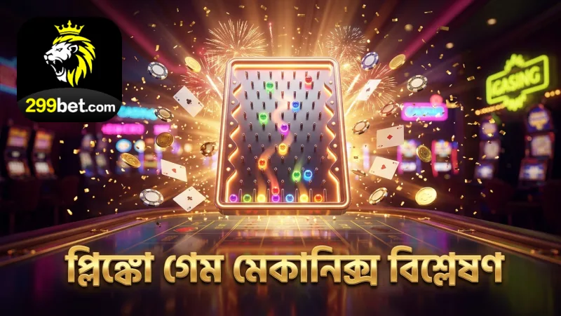 প্লিঙ্কো গেমের পেগ বোর্ডে বল পতনের ফিজিক্স বিশ্লেষণ।